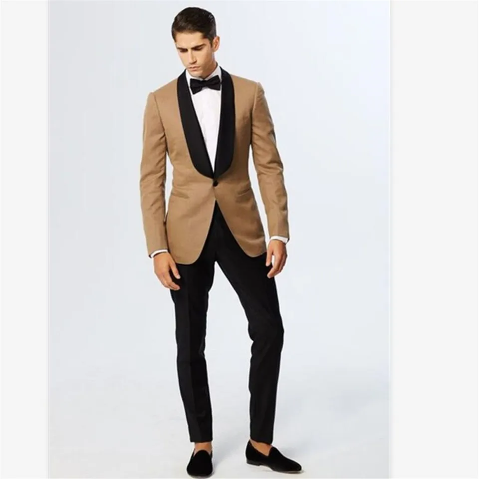 Мужской костюм смокинг Noivo Terno Slim Fit Easculino вечерние костюмы для мужчин блейзер цвета шампанского черного лацкан жениха смокинги Костюм(Jac