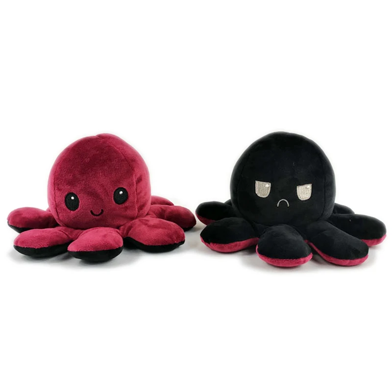 

Reversible Flip octopus Plush Stuffed Toy Soft Animal Home Accessories Cute Animal Doll Children Gifts Baby Companion Plush Toy