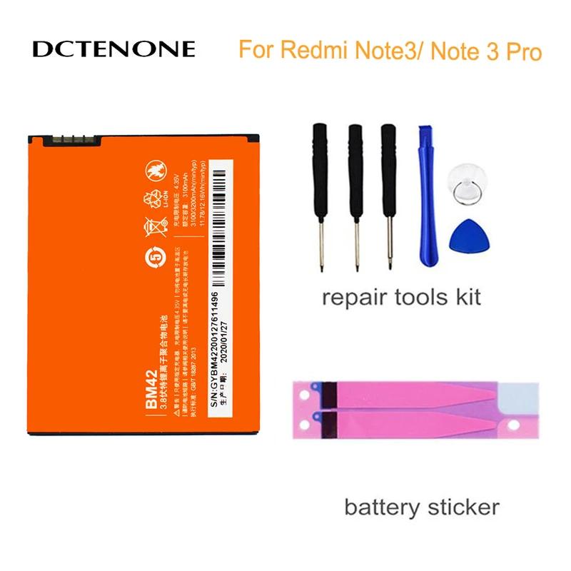 Аккумулятор DCTENONE BM42 BM45 BM20 BM41 для Xiao mi Red Note 2/Red 1/Red 1S/Mi 2S Mi 2/для 2 | Мобильные телефоны