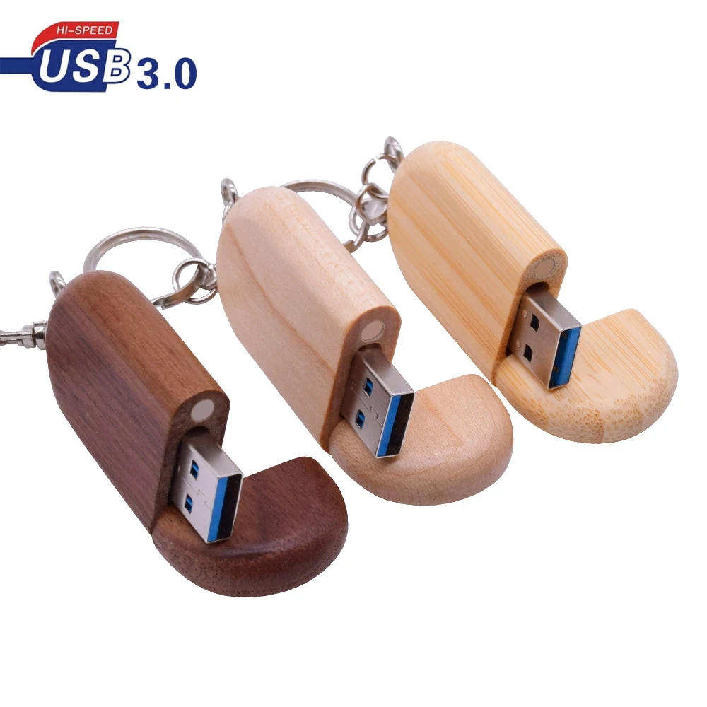 Деревянные флешки с брелоком флеш накопитель USB 3 0 реальной емкостью 128 ГБ 64 32 16 u