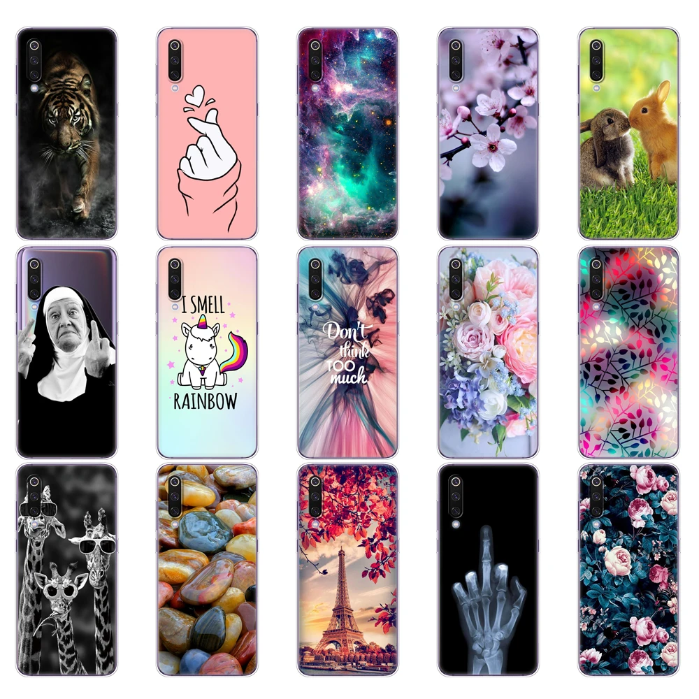 Custodia In Silicone Per Xiaomi Mi 9 Custodia Pittura Morbida Tpu Cover Posteriore Per Xiaomi Mi 9 Xiaomi Mi 9 Se Etui Paraurti Protettivo Coque