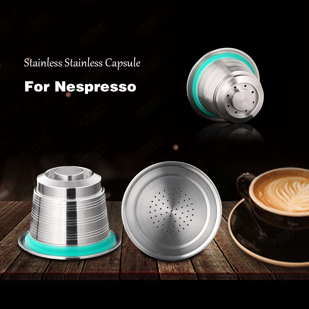 Многоразовая капсула Nespresso с круглым отверстием пустая металлическая