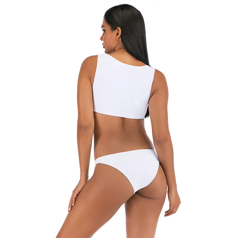 Sexy Bikinis Solid Women Swimsuit Button Triangle Beach Bikinis Summer Bathing Suits Female Swimming Suit Women 2020 Biquini Set Sexy Bikinis Solid Women Swimsuit Button Triangle Beach Bikinis Summer Bathing Suits Female Swimming Suit Women 2020 Biquini Set