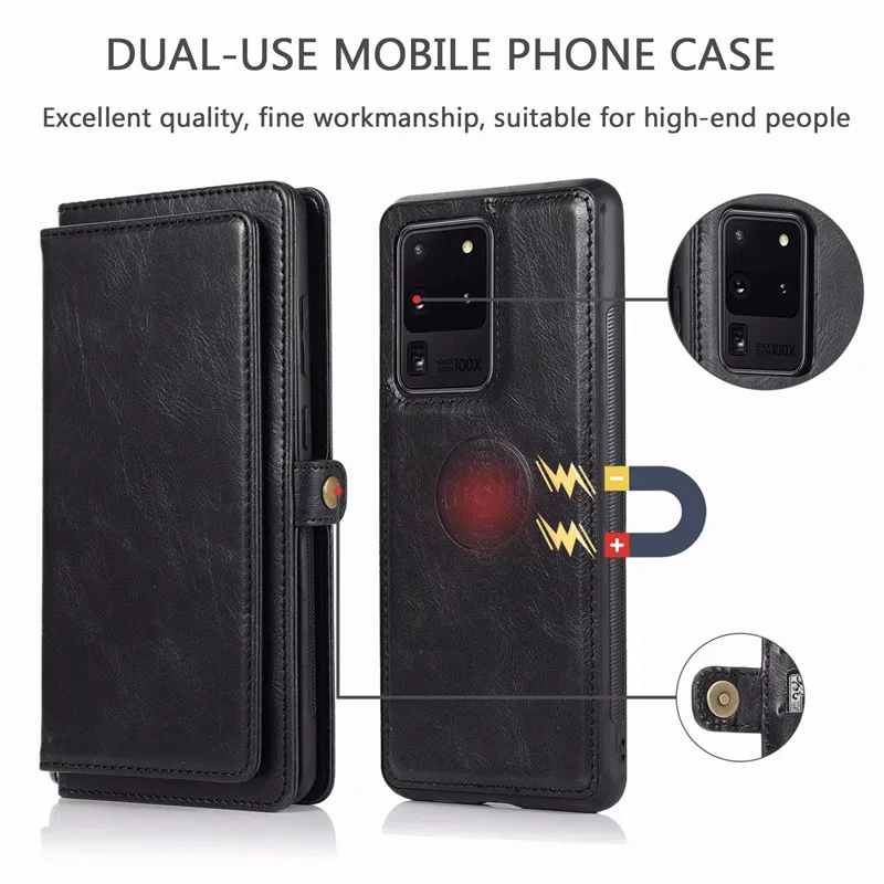 Flip Leather Wallet Case For Samsung (17)