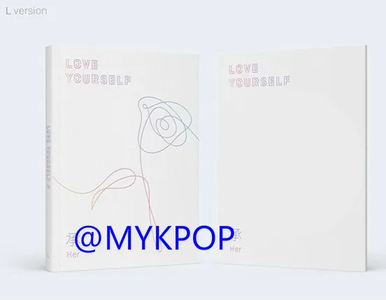 

[MYKPOP]~100% OFFICIAL ORIGINAL~ HOT-BOYS: LOVE YOURSELF - Her, Photo Book+Post Card+Mini Book,SA19092306