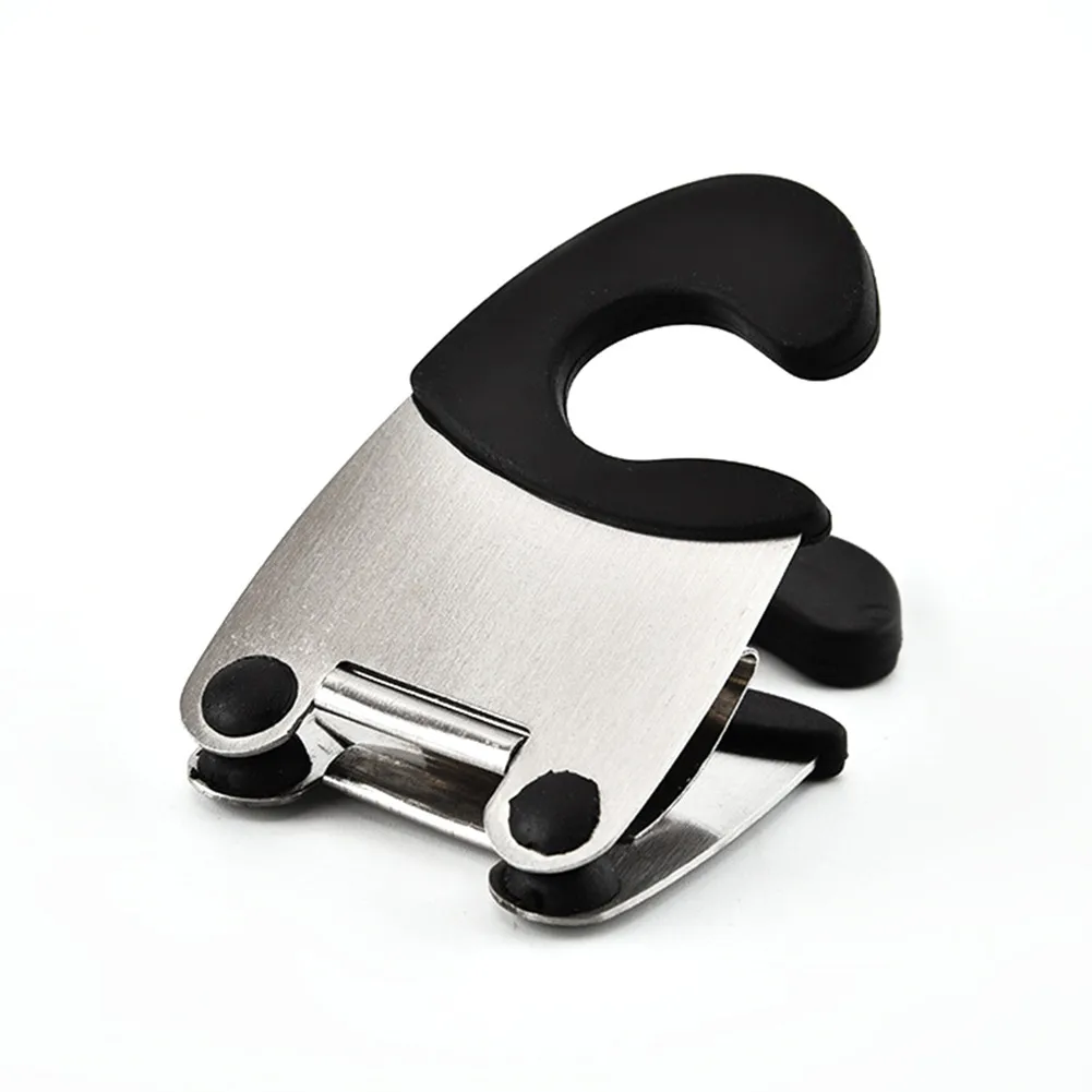 Kitchen Tools Spoon Rest Pots Clip Stainless Steel Pot Pan Holder Spatula Clip For Pan Lid Repose Cuilleres Pot Lid Holder