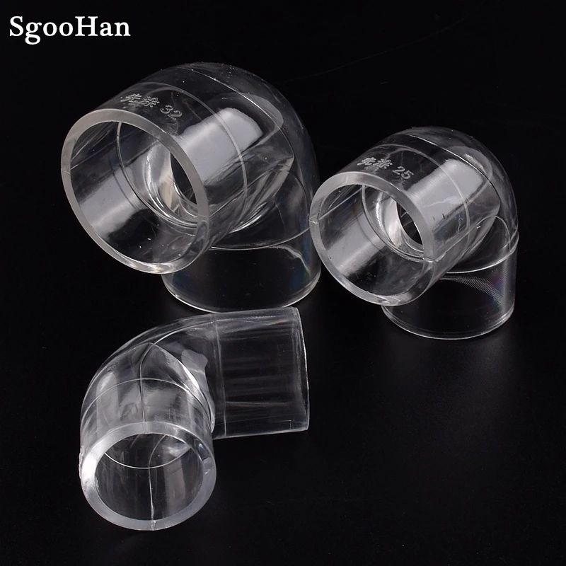 1pc Acrylic Pipe  Aquarium Fish Tank Connector Plexiglass Water Supply Tube Elbow Joints Shrimp Nano Water Tank 3 Way Tee Joints