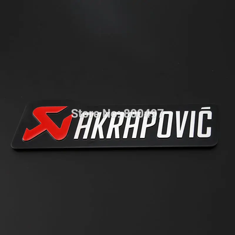 10 x новейший 3D алюминиевый сплав автомобильный багажник эмблема Akrapovlc аксессуары клей логотип для автомобильного стайлинга значок