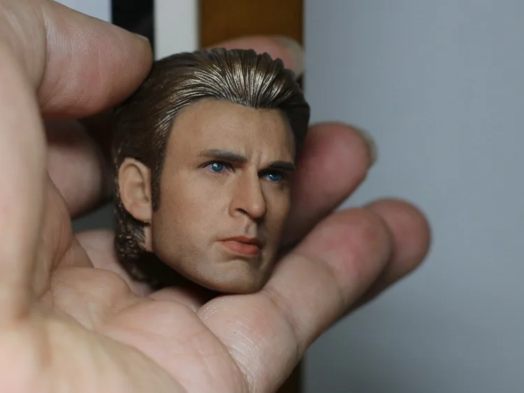 1/6 фигурка куклы аксессуары Steve Rogers Капитан Америка голова Лепка для 1" фигурка куклы. Не включает тело и другие A0513