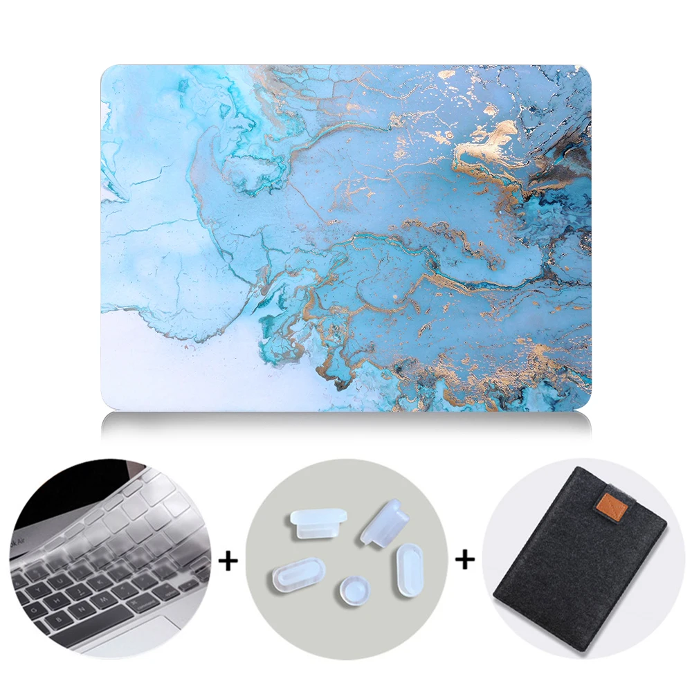 MB05 MTT Мрамор чехол для ноутбука Macbook Air Pro retina, возрастом 11, 12, 13, 15 с сенсорной панелью жесткий чехол для macbook pro 13,3 дюймов чехол для ноутбука Funda - Цвет: MB05