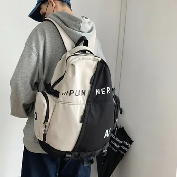 

Men Canvas Backpack Male Laptop College Student School Bags for Teenager Backpack 2020 Large Capacity Men's Bags