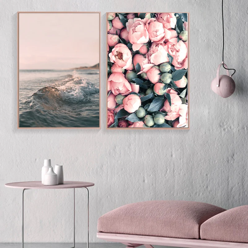 Pink-Flamingo-Flower-Nordic-Seaview-Poster-Canvas-Wall-Art-Prints-Painting-Home-Decorative-Pictures-for-Living (1)