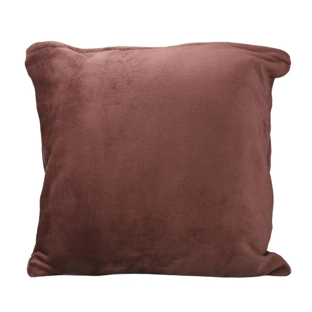 Yeahmart 1 2 3 местный плюшевые эластичные диван-диване чехол Чехол мебель протектор все включено Универсальный Сплошной коричневый - Цвет: 2pcs pillowcases