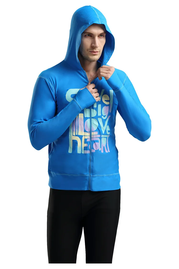 Zipper Pullover Thin Surfing Outdoor Sports Diving Swimming Sun-resistant Men Split Type Tops Surfing Suit