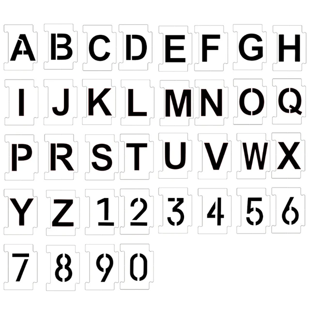#034;TRIBAL L" Design Letter Stencil Name Initial Alphabet 4"  5" 6" 7" Inch Sheet