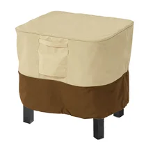 Бежевый водонепроницаемый универсальный чехол для квадратного стола Открытый дождевик чехол от пыли с сумкой для хранения бытовые товары