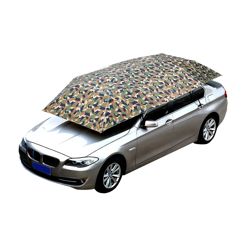 US $170.29 Semi Automatic Car Umbrella Oxford Cloth Three Colors Travel Roof Automatic Carbon composite Umbrella Car Cover Accesories