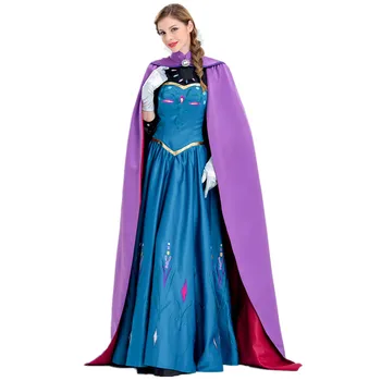 

Princess Anna Dress Adult Princess Anna Cosplay Costume Princess Anna Costume Adult Snow Grow Halloween Party Suit for Women
