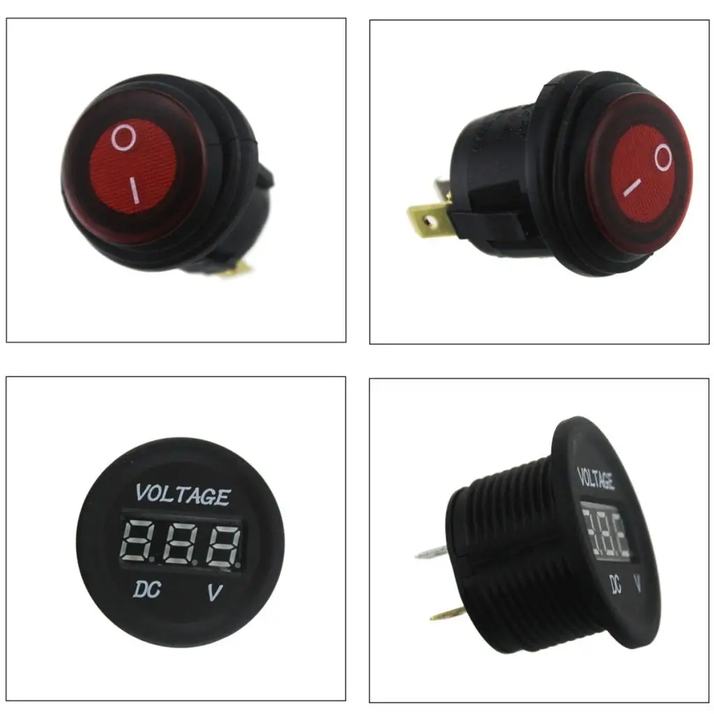 Двойной разъем USB Зарядное устройство 3.1A 5V+ светодиодный вольтметр+ Мощность розетки+ ВКЛ-ВЫКЛ переключатель для автомобиля лодка