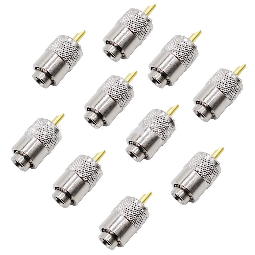 pces conector rf uhf conector macho cabo talão antena conector
