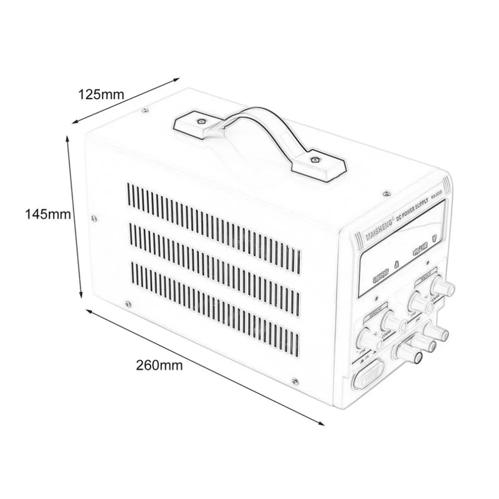 Профессиональный 30V 5A DC Питание светодиодный цифровой Дисплей металлический дизайн точность переменной Регулируемый Питание