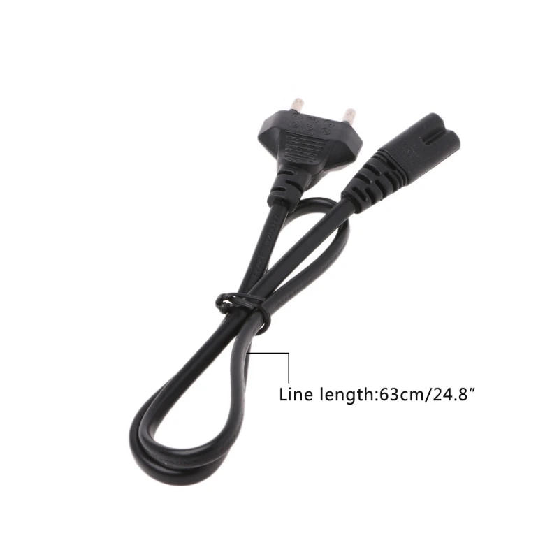 2-контактный штырек AC EU Питание кабель подводящего провода Мощность шнур для настольных Y98E