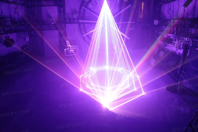 DMX-512 2D+3D Multi Color 1W RGB Laser Light DJ Stage Aluminum Auto Sound Laser Projector Bar Disco KTV Party Light Decoration (11)