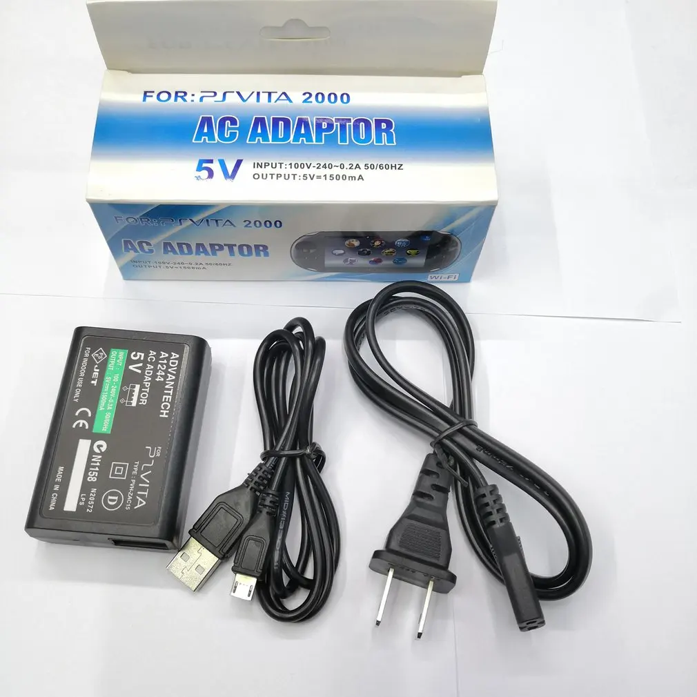 ЕС/США домашнее зарядное устройство с вилкой блок питания 5 в адаптер переменного тока с usb-разъемом зарядный кабель шнур для sony playstation psv ita Slim PS Vita psv 2000