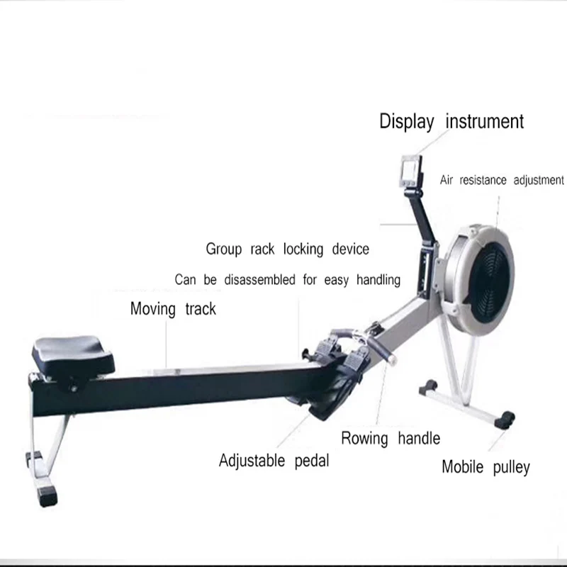 Foldable Wind Resistance Rowing Machine 3