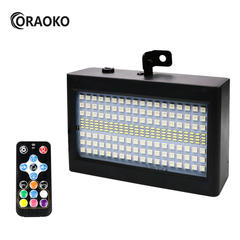 

204 Leds Strobe Flash Light Portable Remote Sound Control Strobe Speed Adjustable For Festival Stage Disco Bar Party Club show