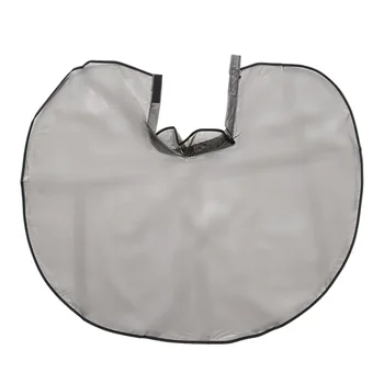 

Hair Dye Cape Waterproof Nylon Hair Washing Cape Black Comb-out Makeup Hair Dyeing Apron with Hook Loop Closure for Barber Haird
