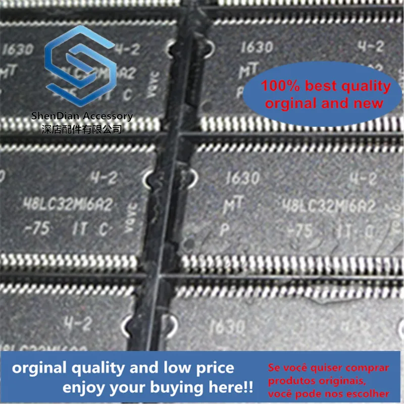 

Чип SDRAM промышленного класса, MT48LC32M16A2P-75IT C, 32 м х 16 бит, 5 шт.