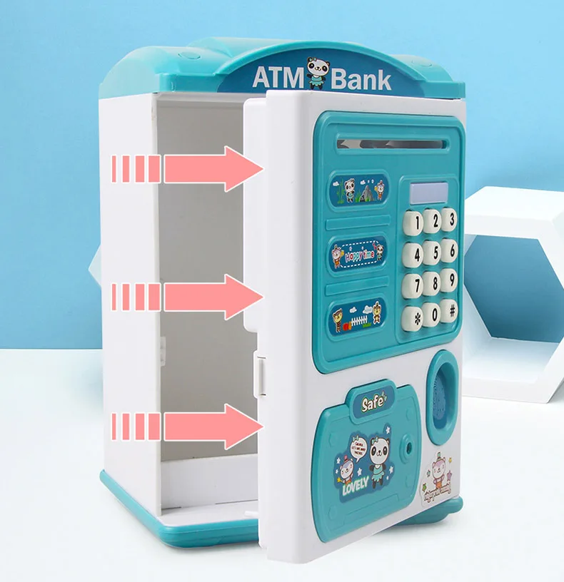 Money Box With Fingerprint Piggy Bank Electronic ATM Savings Box For Coins Cash Safe 11 Hc8af4bfd75494e7390382bfe5e1197b8X