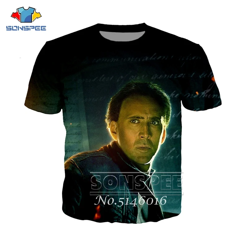 SONSPEE Nicolas Cage, забавная футболка с 3d принтом, унисекс, повседневная, короткий рукав, летняя Мужская модная повседневная одежда, футболки, топы, одежда t118 - Цвет: 13