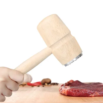 

Wooden Meat Tenderizer Profession Large Mallet Tool Hammer Pounder for Tenderizing Steak Pork Baking Tool Kitchen Tool MM60CFY