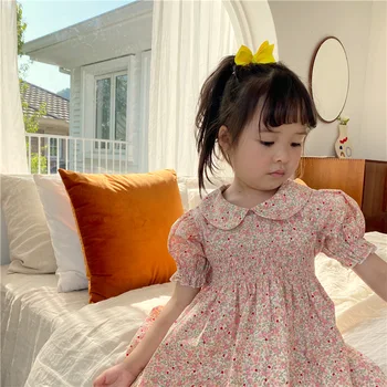 

ZMHYAOKE Summer 2020 Girl Floral Dress Princess Dresses Christmas Dress Girl Thanksgiving Dresses for Girls