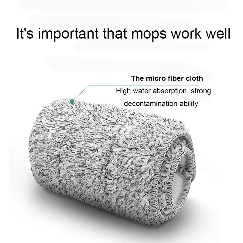 Flat Squeeze Mop and Bucket Hand Free Wringing Floor Cleaning Mop Dry Wet Dual Use Home Kitchen Floor Cleaning Mops