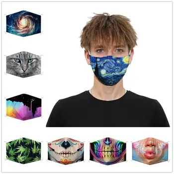 

Reusable Mouth Mask Washable Protective PM2.5 Filter Anti Dust Face Mask Windproof Mouth-muffle Bacteria Anti Flu Mask masque