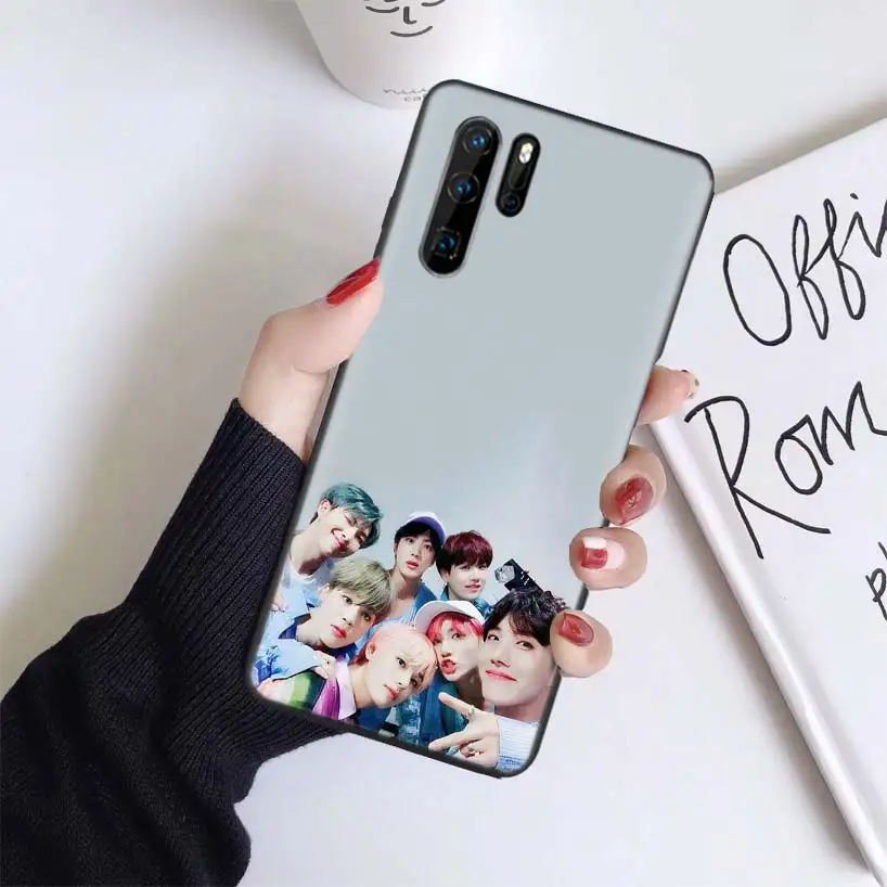 Korean popular KPop team Black Coque Case For Huawei Mate 30 20 10 P30 P20 P10 Pro Lite P Smart Z Soft Phone Cover - Цвет: BS129-8