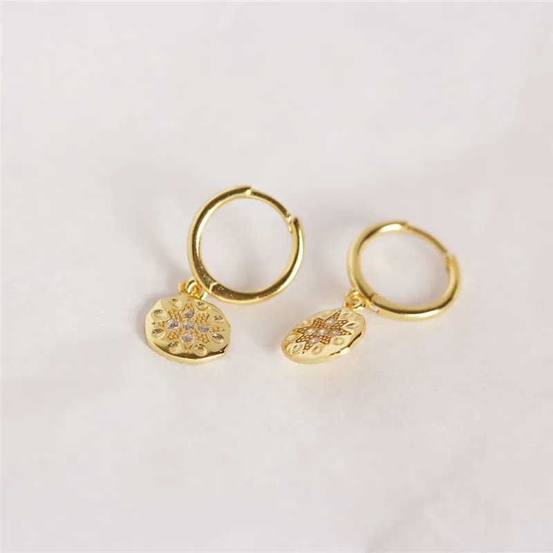 925 Sterling Silver Earrings Octagonal Earrings Fashion Inlaid Zircon Wedding Banquet Girlfriend Gift Earrings Ladies Jewelry
