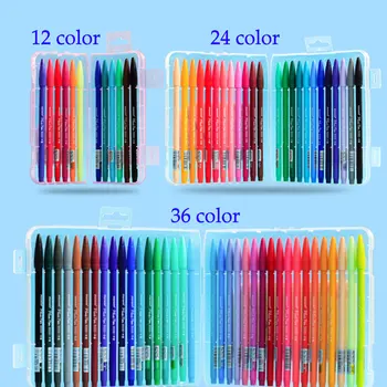 

Drawing Markers Pen Set student kids watercolor Art Supplies Office Supplies Animation Drawing Coloring Book Sketch Brush Pens