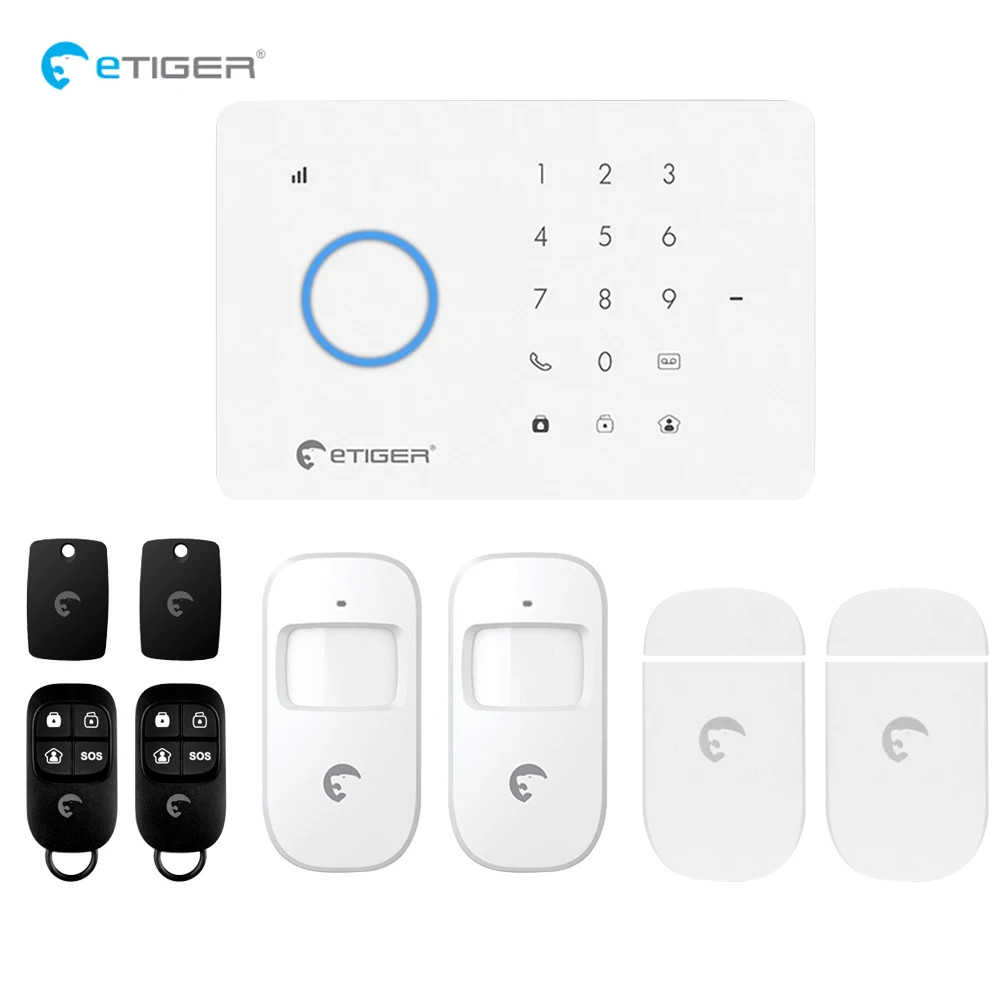 Etiger S3B 433MHz Беспроводная Автоматическая GSM сигнализация комплект системы