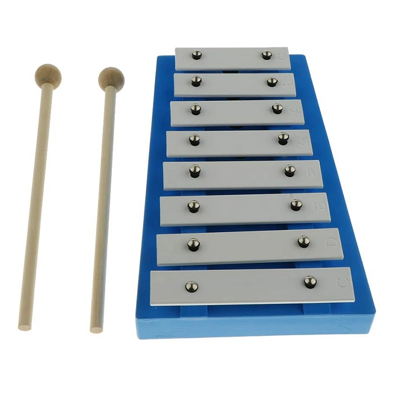 Горячая HG-8 Примечание Glockenspiel с 2 деревянными ксилофоном скрипки для любителей музыки и начинающих улучшить ваши руки-глаз