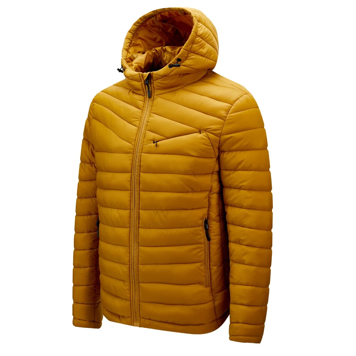 Autumn Jacket Parka Windbreaker Yellow Coat Spring Lightweight Fashion Hooded Black Mens