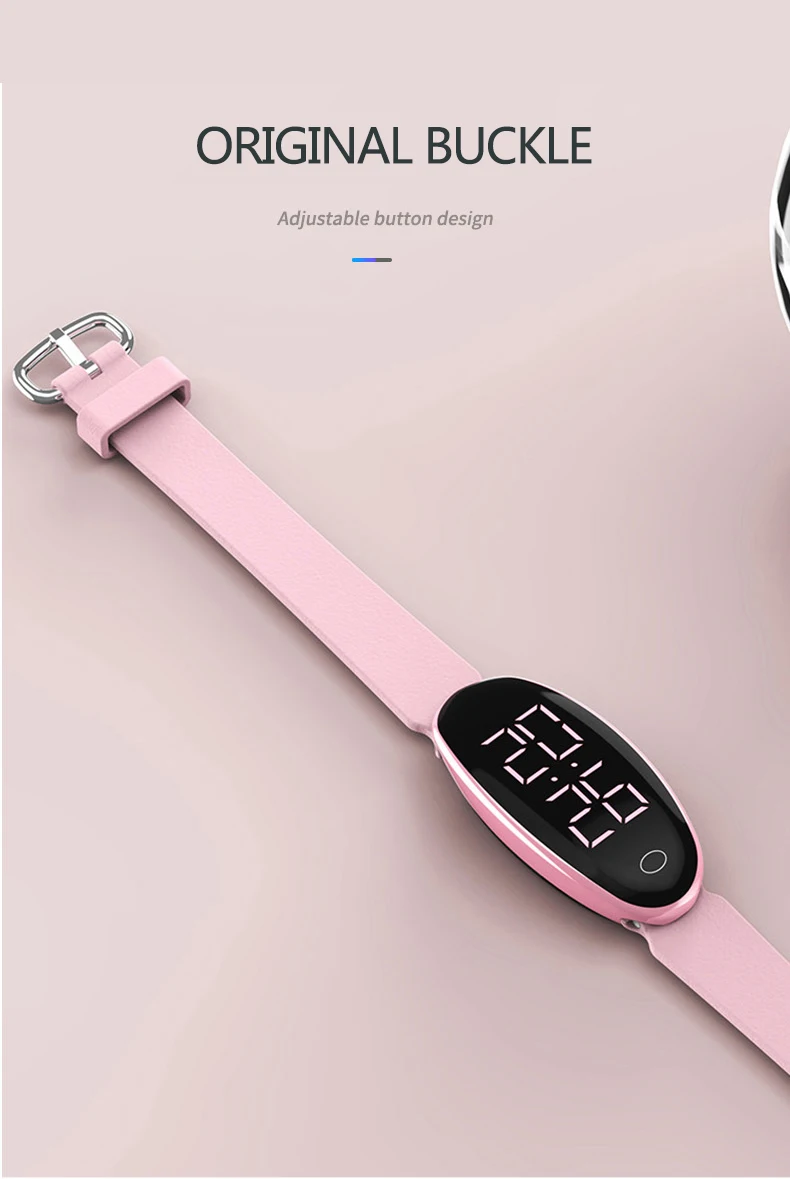 Оригинальные цифровые женские спортивные часы для фитнеса, роскошные брендовые нарядные часы, водонепроницаемый браслет, Дамская мода, светодиодный, умные наручные часы
