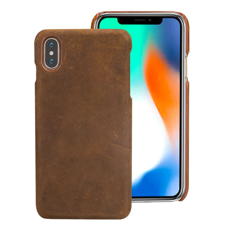 Чехлы из воловьей кожи для iPhone 7 8 Plus чехол iphone X Xs Max Crazy Horse задняя крышка 6 6s 6p 7p 8p |