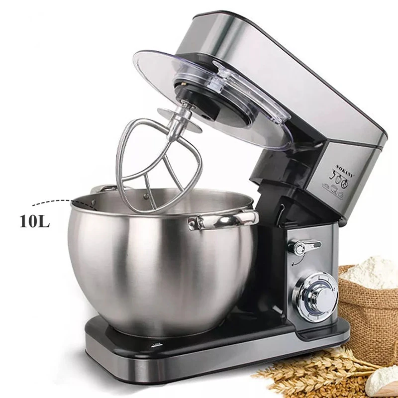 10L Stand Mixer Electric Blender Stainless 2000W 6Speed Kneading Kitchen Mixer Blender 2 Hook&Wire Whip Mixer|Food Mixers| - AliExpress