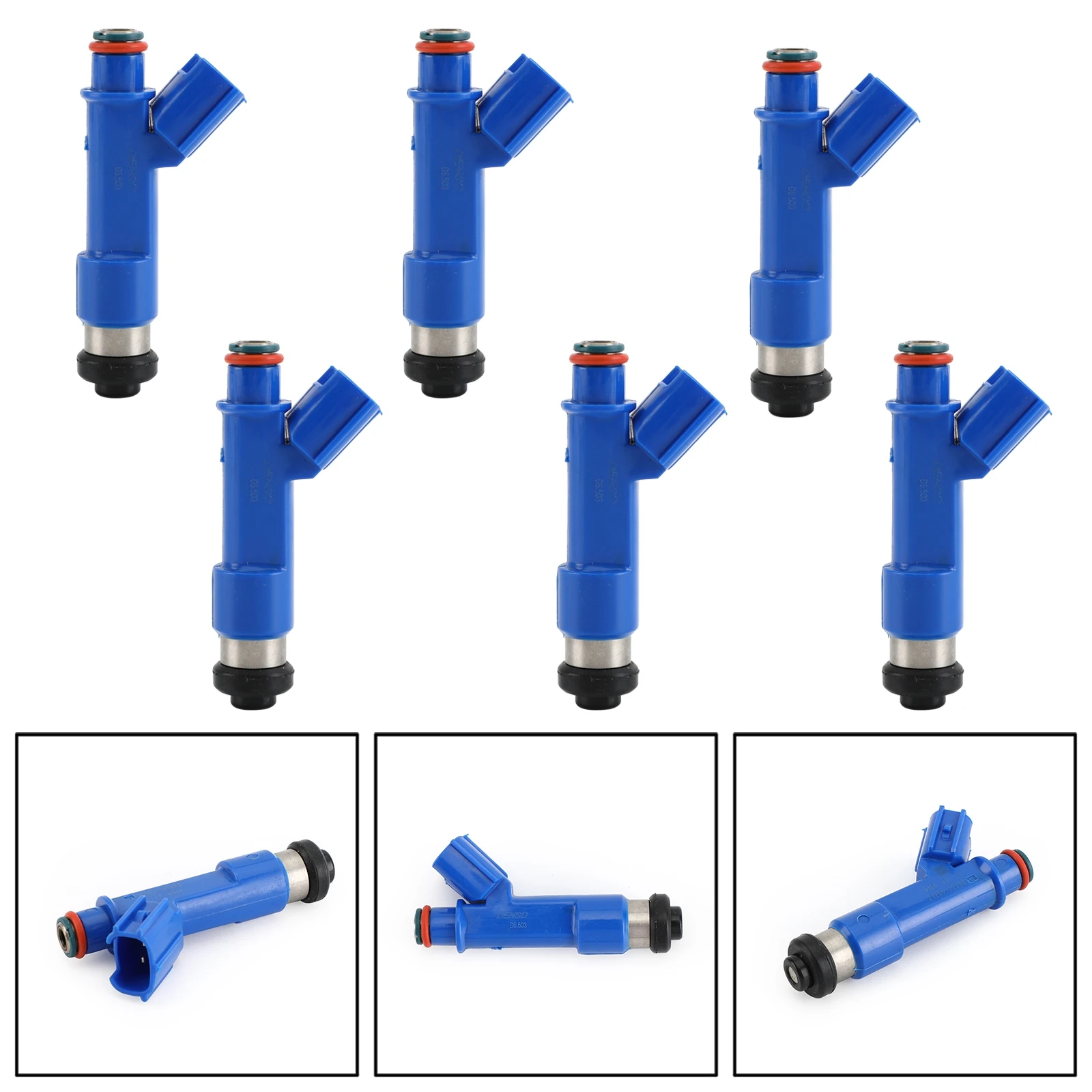 

Areyourshop 6PCS Fuel Injectors fit For Corolla Matrix 1.8L I4 For Pontiac Vibe 2005-2007 23250-22080 23209-22080 Car Parts