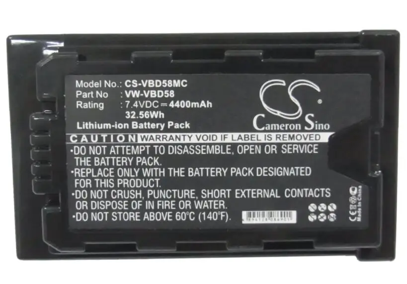 Cameron sino 4400 мА/ч, батарея для цифрового фотоаппарата PANASONIC AJ-PX270 AJ-PX298 AJ-PX298MC HC-MDH2 HC-MDH2GK HC-MDH2GK-K HC-MDH2M HDC-MDH2GK