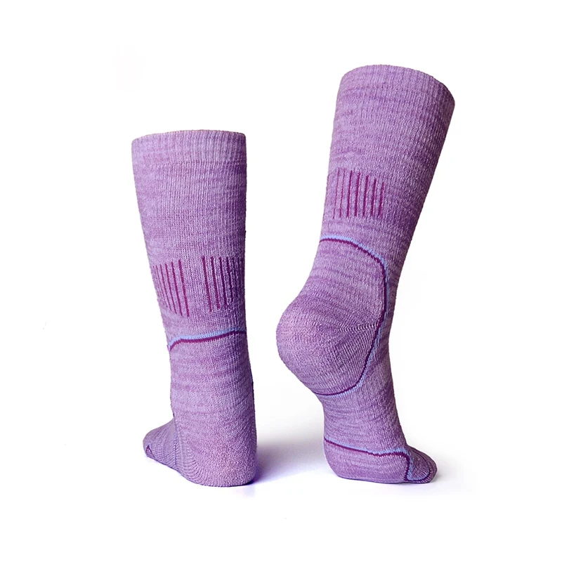 Men Women Skiing Socks Cushioned Breathable Long Socks Hosiery Outdoor Climbing Hiking Sports Footwear Compression Socks